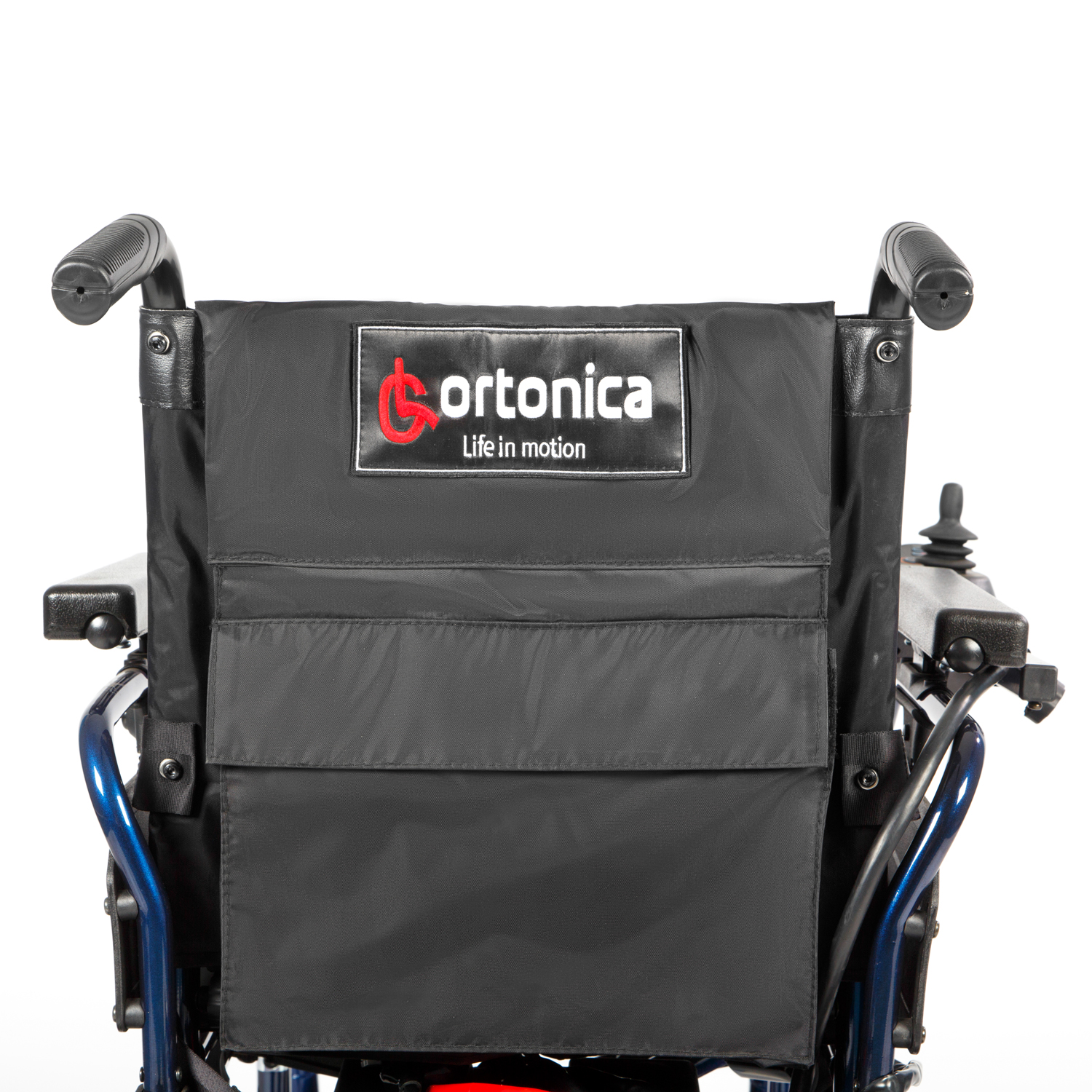 Кресло-коляска инвалидная ORTONICA Pulse 120 с электроприводом (2х36Ah), до 125кг (цельно-литые шины, ширина сиденья 45,5см) - 14